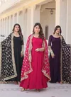 KA 1070 Designer faux Blooming Gown With Dupatta Wholesale Market In Surat 